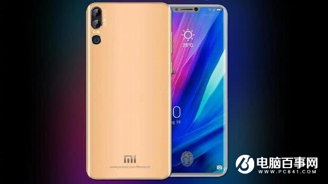 小米8周年紀念版真機渲染圖曝光：屏下指紋+后置三攝像頭
