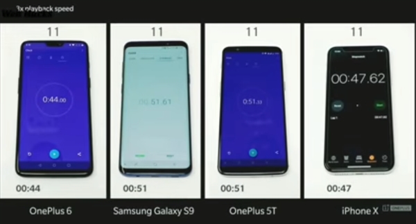 流暢度測試：一加6比iPhone X快多了