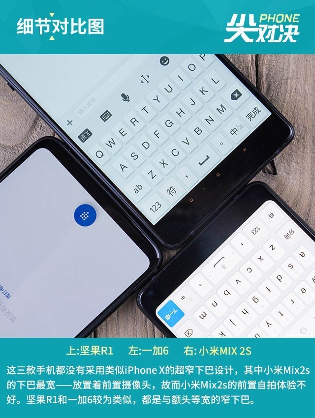 堅果R1、小米MIX2S、一加6對比評測 驍龍845旗艦怎么選?