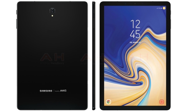 三星Galaxy Tab S4曝光：正面無實體鍵、高屏占比