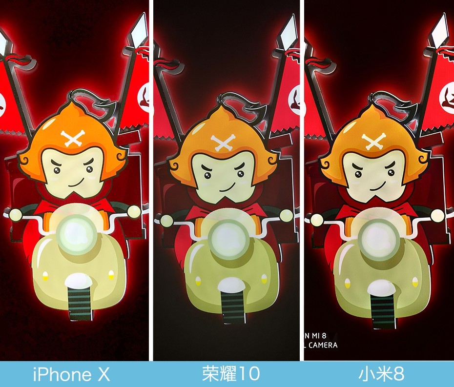 iPhone X、榮耀10、小米8拍照對比評測 蘋果秒殺一切？
