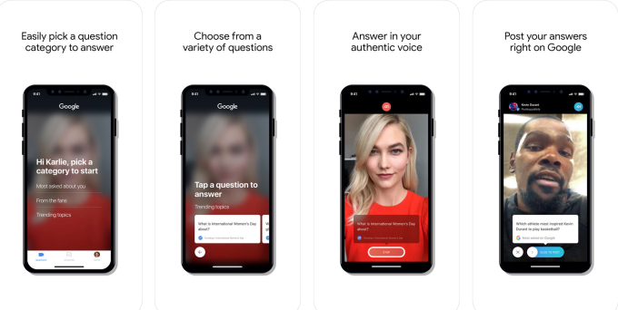 谷歌推出視頻問答應(yīng)用Cameos：讓明星出面回答問題