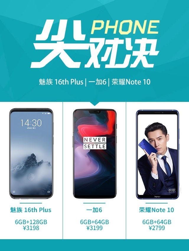 魅族16 Plus、榮耀Note10、一加6對(duì)比評(píng)測(cè) 三千旗艦機(jī)對(duì)決
