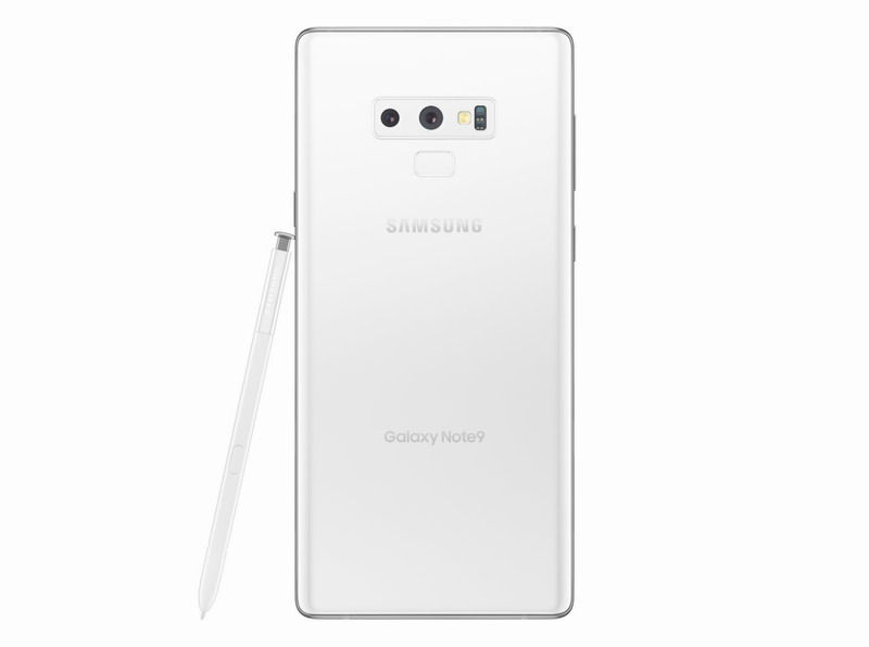 三星Note 9白色版渲染圖曝光:6.4英寸全視曲面屏，晶瑩無暇