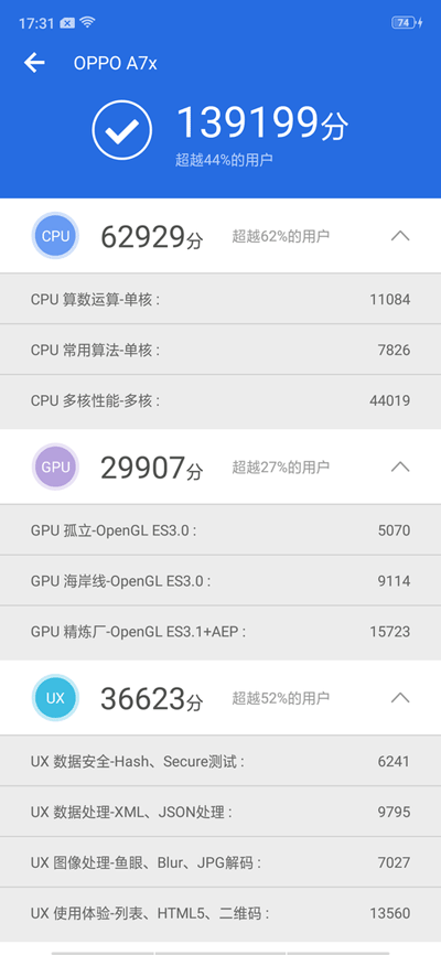 OPPO A7和OPPO A7X性能對比