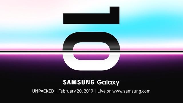 三星宣布將于2月20日召開Galaxy S10發布會