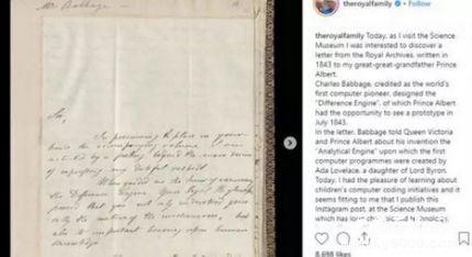 英女王首次發ins英女王發的內容到底是什么？