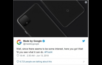 谷歌揭秘Pixel 4設(shè)計(jì)：確認(rèn)雙后置攝像頭，全玻璃背殼