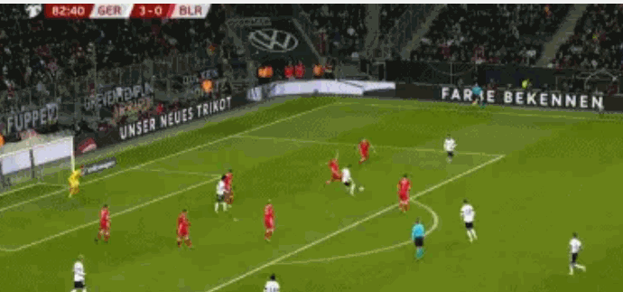 德國(guó)隊(duì)6勝1負(fù)積18分!德國(guó)4-0提前出線