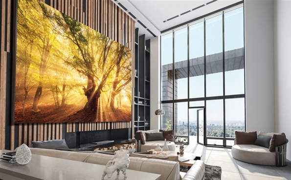 三星2022款The Wall電視亮相 采用Micro LED技術